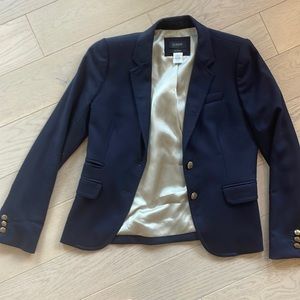 Classic JCrew Navy Wool Blazer
